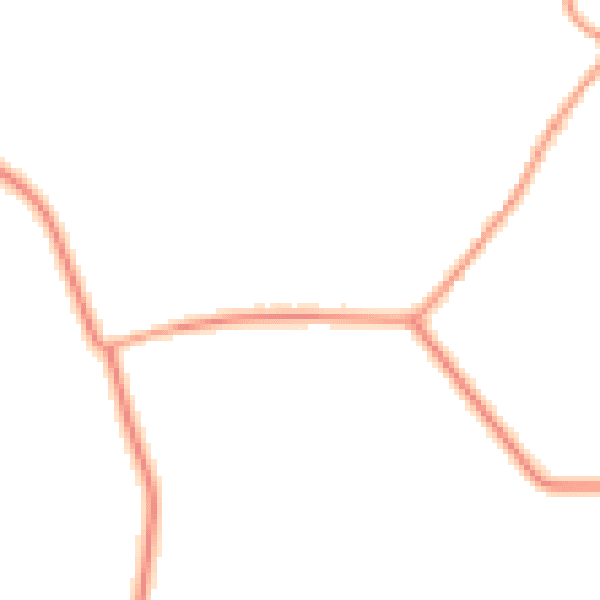 Daytime road noise heatmap for SG18 9FD