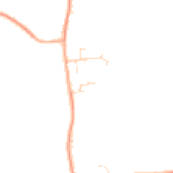 Daytime road noise heatmap for SG18 9FX