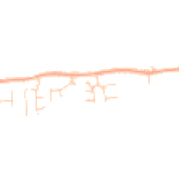 Daytime road noise heatmap for SG18 9FY