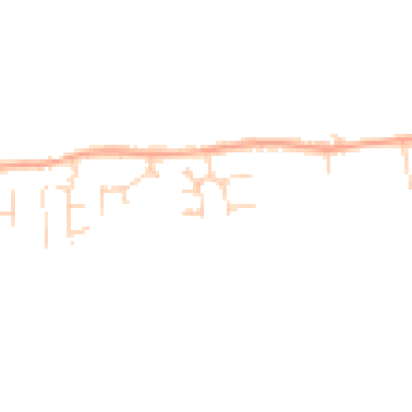 Daytime road noise heatmap for SG18 9FZ