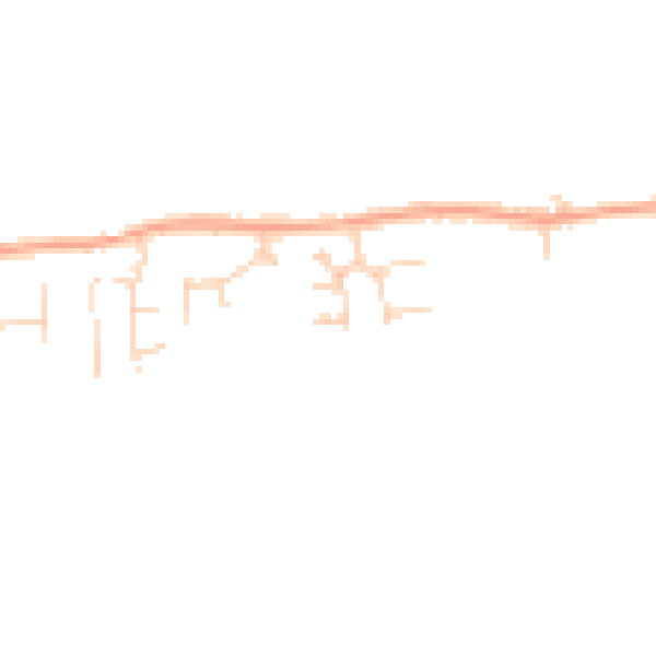 Daytime road noise heatmap for SG18 9GA