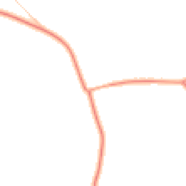 Daytime road noise heatmap for SG18 9HJ