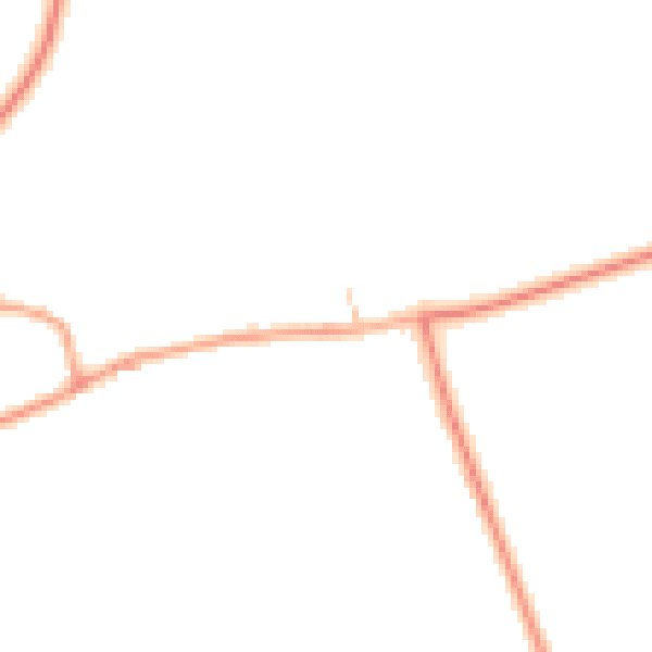 Daytime road noise heatmap for SG18 9HU