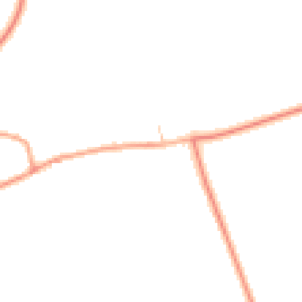 Daytime road noise heatmap for SG18 9HZ