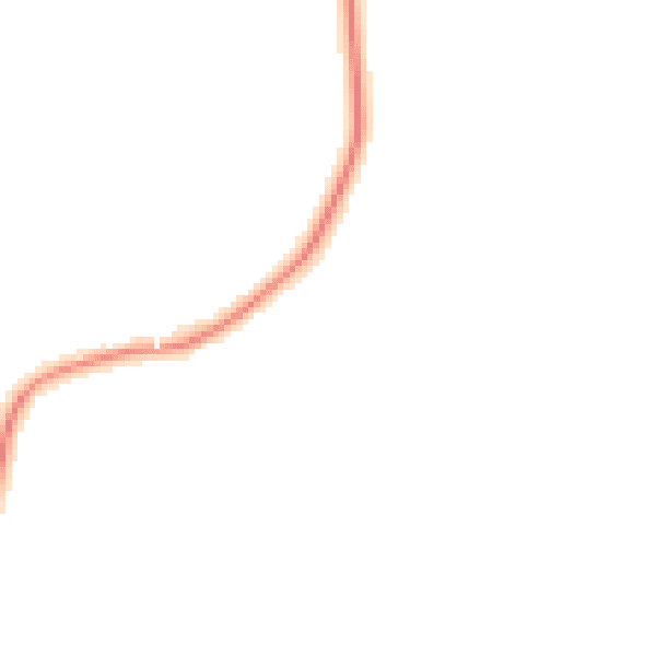 Night-time road noise heatmap for SG18 9JF