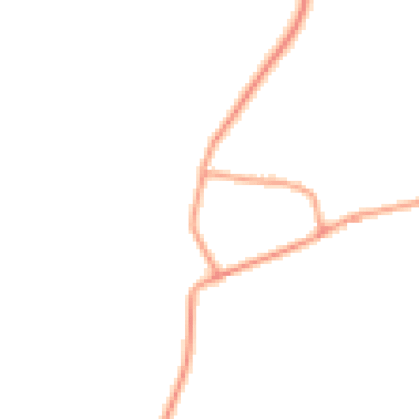 Daytime road noise heatmap for SG18 9LH