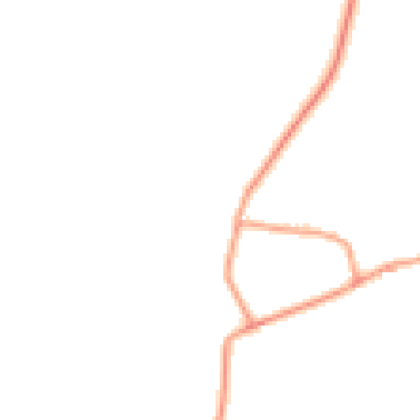 Daytime road noise heatmap for SG18 9LL