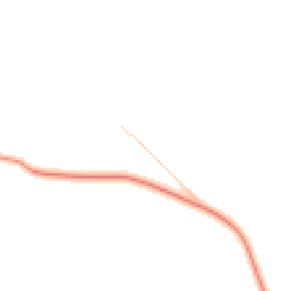 Daytime road noise heatmap for SG18 9LR