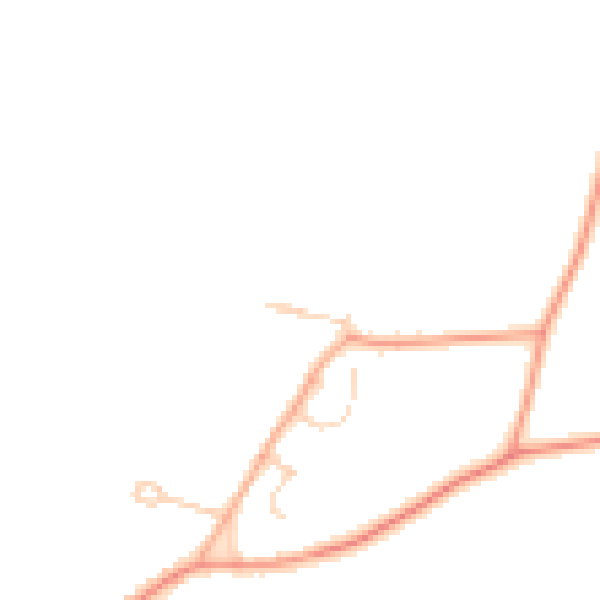 Daytime road noise heatmap for SG18 9NL