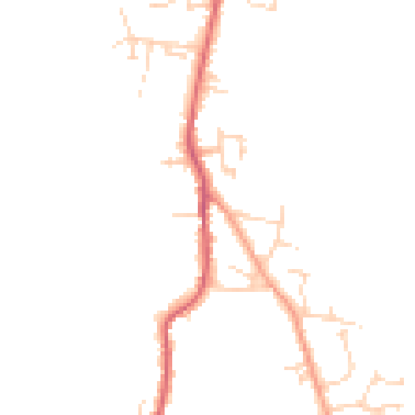 Daytime road noise heatmap for SG18 9RP