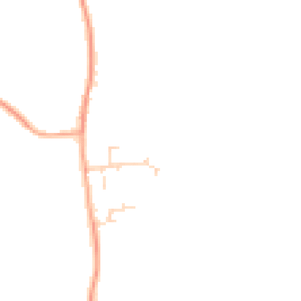 Daytime road noise heatmap for SG18 9UD
