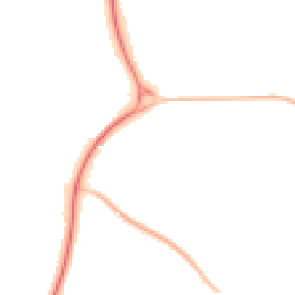 Night-time road noise heatmap for SG2 0EE