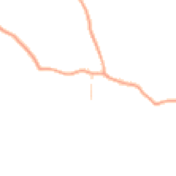 Daytime road noise heatmap for SG2 7AJ