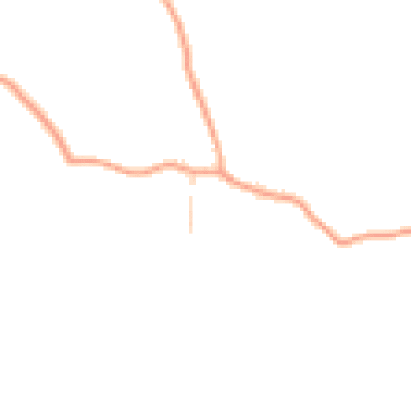 Daytime road noise heatmap for SG2 7AW