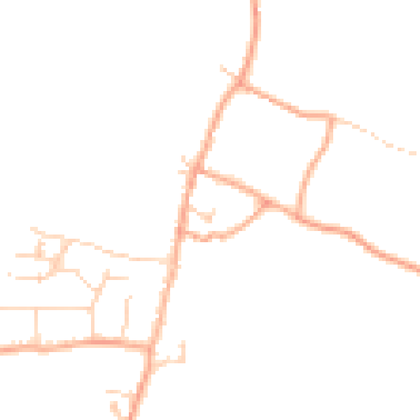 Daytime road noise heatmap for SG2 7BF