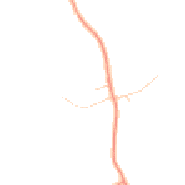 Daytime road noise heatmap for SG2 7BY