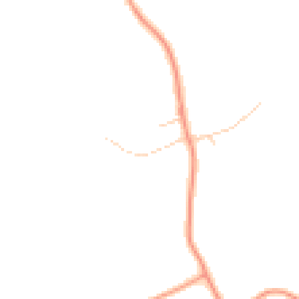 Daytime road noise heatmap for SG2 7DA