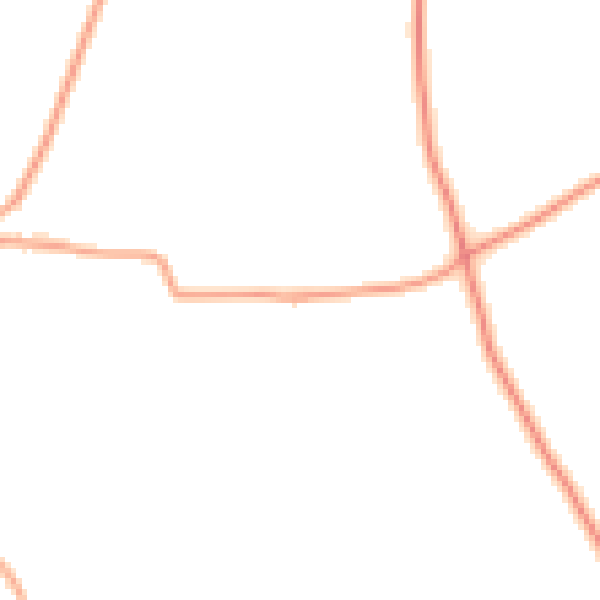 Daytime road noise heatmap for SG2 7EA