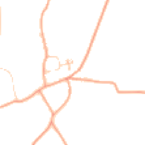 Daytime road noise heatmap for SG2 7ED