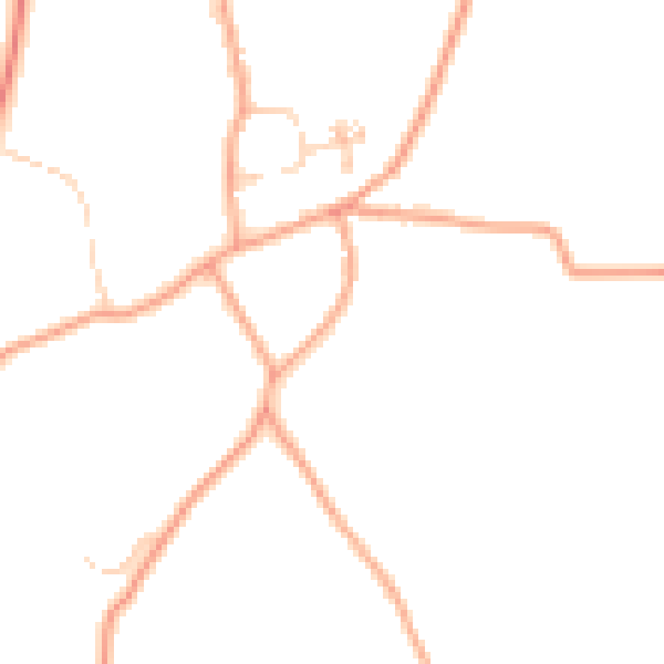 Daytime road noise heatmap for SG2 7EF