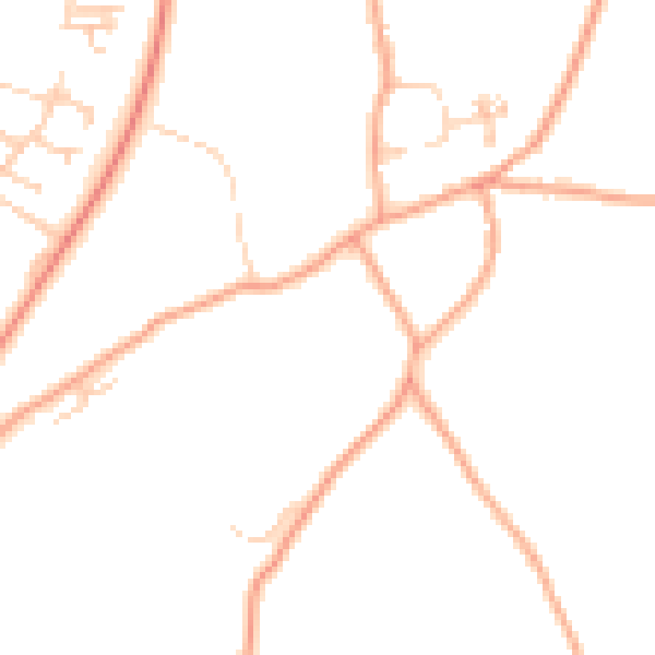 Daytime road noise heatmap for SG2 7EJ