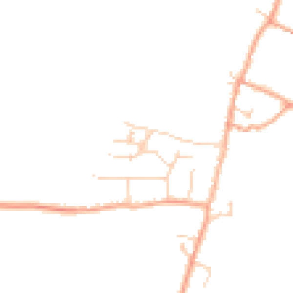Daytime road noise heatmap for SG2 7FB