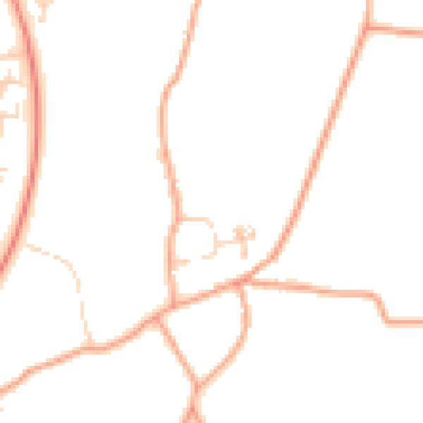 Daytime road noise heatmap for SG2 7HA