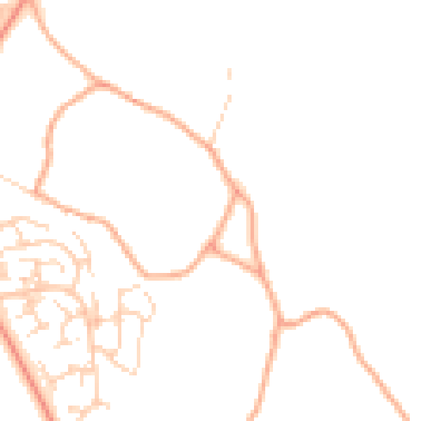 Daytime road noise heatmap for SG2 7HJ