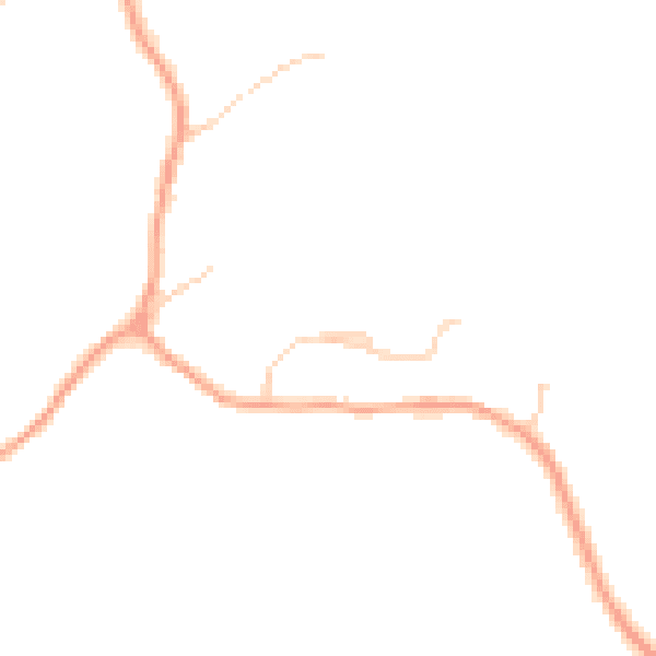 Daytime road noise heatmap for SG2 7LD