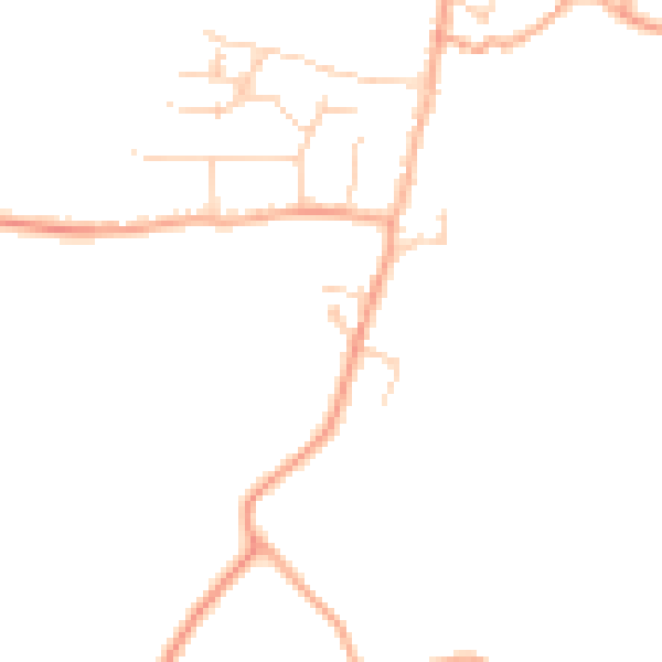 Daytime road noise heatmap for SG2 7NB