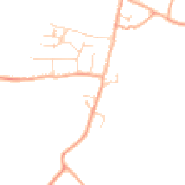 Daytime road noise heatmap for SG2 7NL