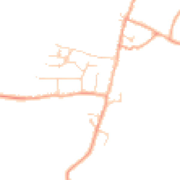 Daytime road noise heatmap for SG2 7NN