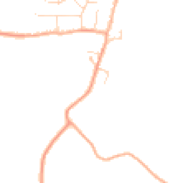 Daytime road noise heatmap for SG2 7NP
