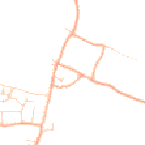 Daytime road noise heatmap for SG2 7NZ