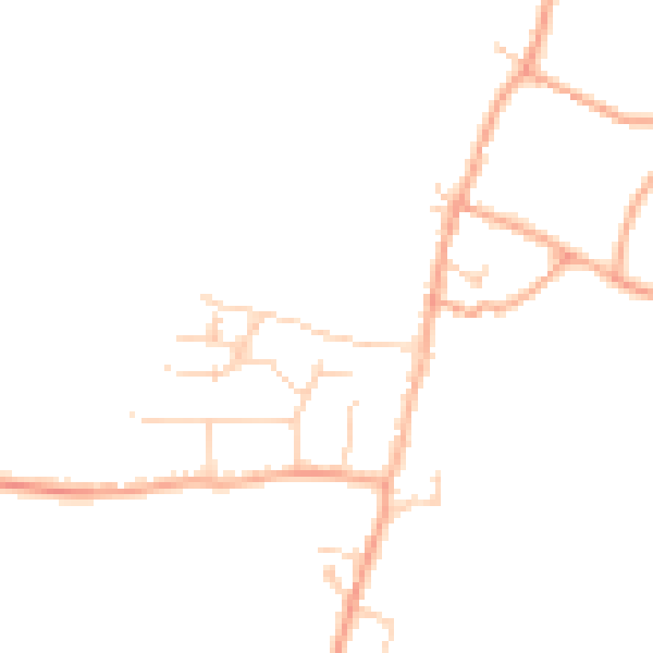 Daytime road noise heatmap for SG2 7PH