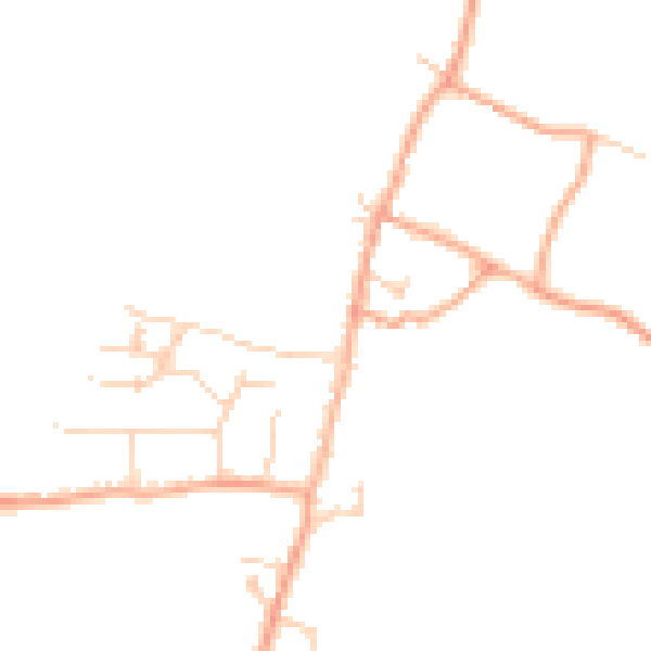 Daytime road noise heatmap for SG2 7SS