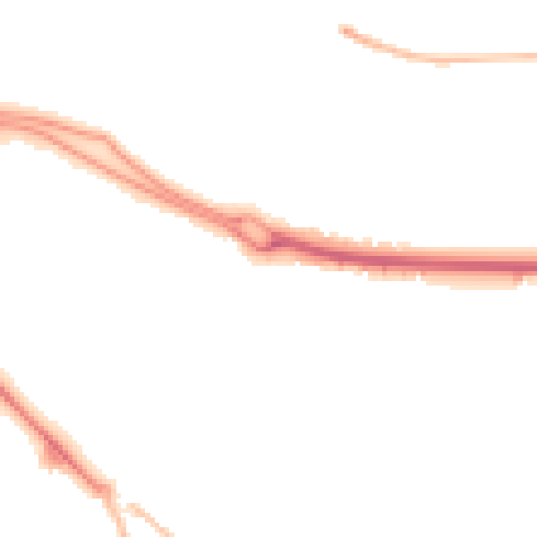 Night-time road noise heatmap for SG2 8EH