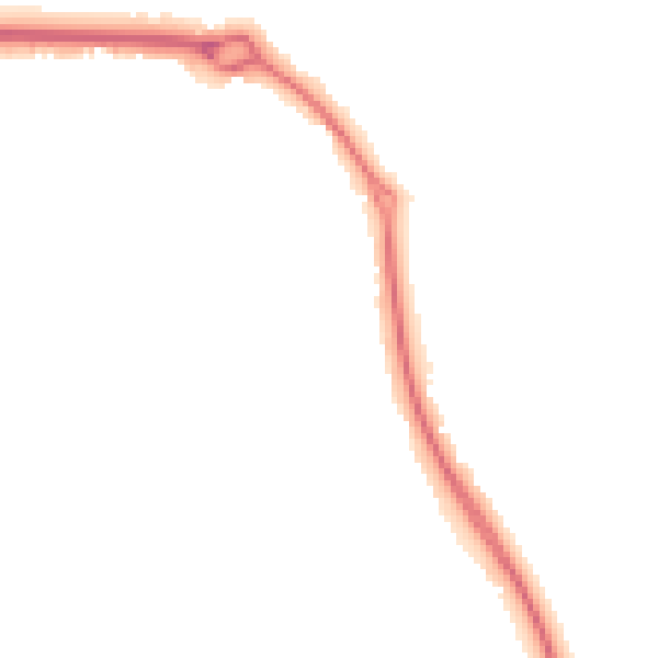 Night-time road noise heatmap for SG2 8JR