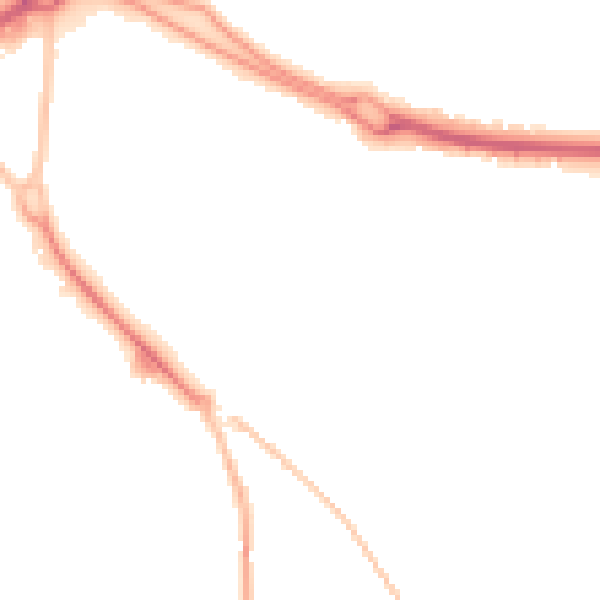 Night-time road noise heatmap for SG2 8QL