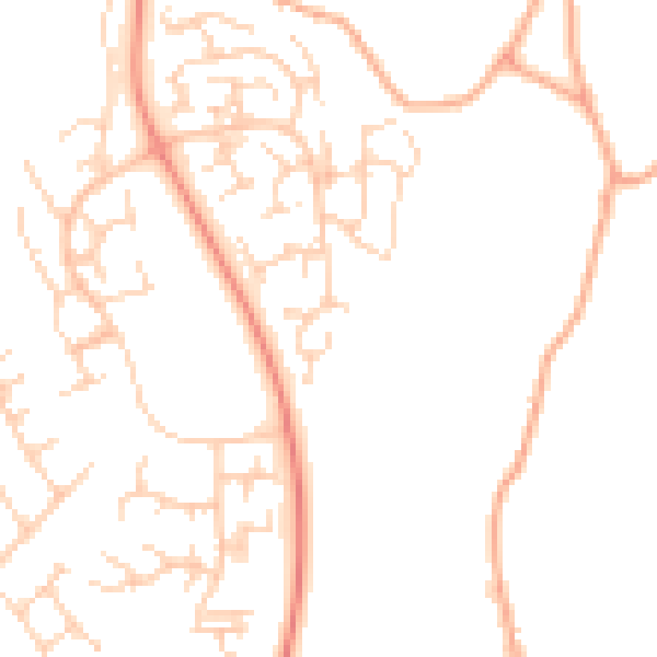 Daytime road noise heatmap for SG2 9TJ