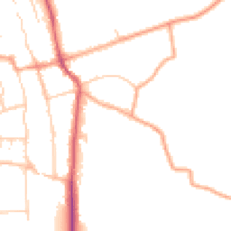 Daytime road noise heatmap for SG3 6AA