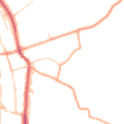 Daytime road noise heatmap for SG3 6AE