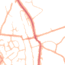 Daytime road noise heatmap for SG3 6AN