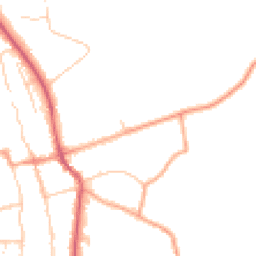 Daytime road noise heatmap for SG3 6AQ