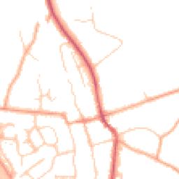 Daytime road noise heatmap for SG3 6AR