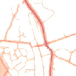 Daytime road noise heatmap for SG3 6AS