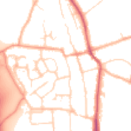 Daytime road noise heatmap for SG3 6AU