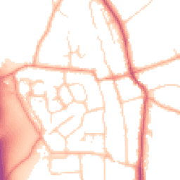 Daytime road noise heatmap for SG3 6BB