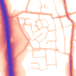 Daytime road noise heatmap for SG3 6BG