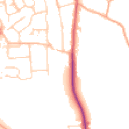 Daytime road noise heatmap for SG3 6BS